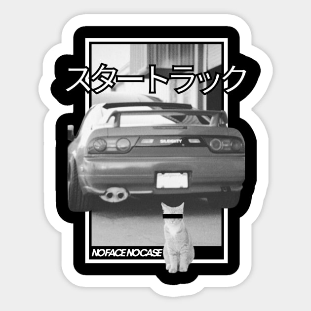 Jdm kitty cat Sticker by Mangekyou Media